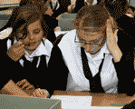 Image shows students participating in a Study Skills workshop, Crown copyright: National Records of Scotland.
