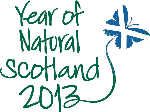 Image shows the official logo for Year of Natural Scotland 2013