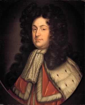 The image shows John Hamilton, 2nd Baron Belhaven, 1656-1708. Artist unknown, after Sir Godfrey Kneller. Scottish National Portrait Gallery reference PG 907