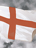 The English flag.