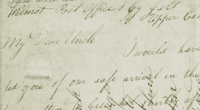 Detail from letter written by William Knox who emigrated to Canada in 1838. National Records of Scotland reference: GD1/813/15