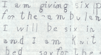 Detail from Cecile Victor's letter to Lady Clementine Waring. National Records of Scotland reference: GD372/57/30