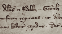 Images shows part of a letter from King Philip IV of France to his agents at Rome. Reproduced courtesy of The National Archives, reference SC1/30/81