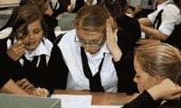 Image shows students participating in a workshop. Crown copyright: National Records of Scotland