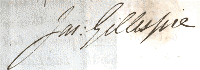 Image shows signature of James Gillespie Graham, architect. National Records of Scotland reference: GD23-6-547