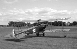 Image shows an Avro 504 in the Shuttleworth Collection, 2001. This lightweight aircraft was developed in 1912-13 and used mainly in WWI to train pilots, but also for light-bombing and reconnaissance. (Attribution: by Andy Fogg from near Cambridge, UK (Avro 504)[CC-BY-2.0(http://creativecommons.org/licenses/by/2.0)], via Wikimedia Commons.)