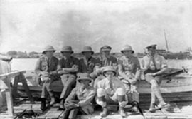 The image shows Royal Naval Air Servicemen in Mesopotamia, 1916. National Records of Scotland reference: GD486/209a