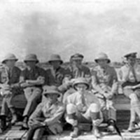 The image shows Royal Naval Air Servicemen in Mesopotamia, 1916 (National Records of Scotland reference: GD486/209a)
