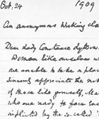 Extract from copy letter directed to Lady Constance Lytton, 1909, National Records of Scotland reference: GD433/2/339/42