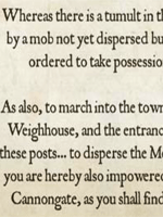 The image shows an extract from the Order from James Douglas, 2nd Duke of Queensberry, National Records of Scotland, Leven and Melville Papers, reference GD26/7/124. Reproduced by kind permission of the Earl of Leven