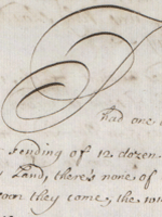 The image shows an extract from a letter received by the Earl of Mar relaying news of the mood in Edinburgh. National Records of Scotland, Mar and Kellie Papers, reference GD124/15/549