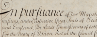 The image shows a detail from page 9 of the Journals of the Commissioners, National Records of Scotland, PA18/2 p.9